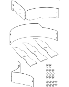 General Assembly 48-Inch Diagram and Parts List for 19A70037100 48Inch Cub Cadet Lawn Tractor